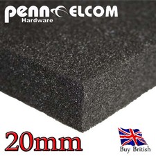 Foglio di schiuma plastazote nero/carbone Flightcase 20 mm 2000 mm x 1000 mm