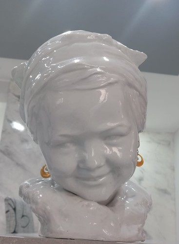 Testa ceramica volto di - in,