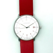 Orologio Junghans Max Bill Date Quarzo Donna 047/4541.00 Funzionante Ottimo