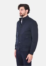 Giubbotto Giacca Uomo Invernale Blu Fango Giubbino con Bottoni Elegante Slim Fit