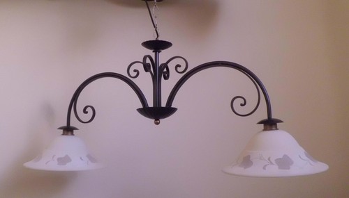 Lampadario bilancia ferro - lampadario,
