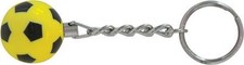 PORTACHIAVE PALLA DA CALCIOBALILLA 25 mm GIALLA/NERA - BILIARDINO - CALCETTO