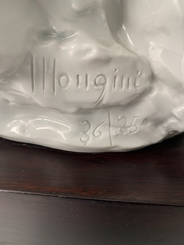 Scultura ceramica bianca - bianca, di