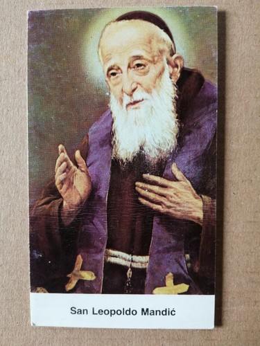San leopoldo mandic holy - holy, card