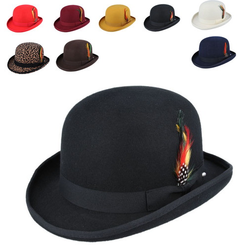 Cappello bowler lana - cappello,