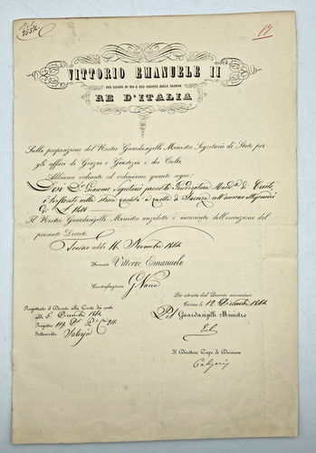 Giuseppe vacca firma - vacca, autografa