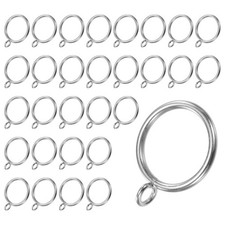 Silver Curtain Rings with