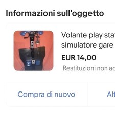 Volante play station e PC simulatore gare F1 vintage.