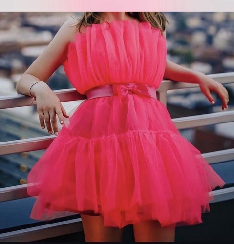 Mini abito tulle rosa - in, con