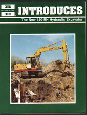 Foglietto brochure escavatore cingolato idraulico Bucyrus-Eire "150-RH"