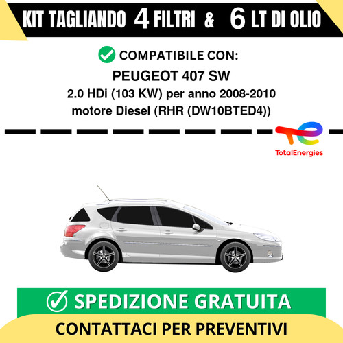 Tagliando per peugeot - tagliando, 407