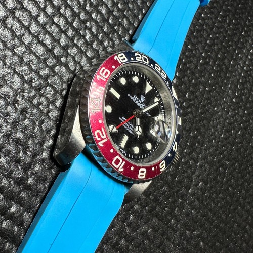 Cinturino gomma mm blu - in,