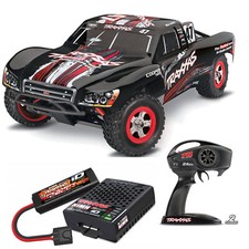 Traxxas TRX70054-8BLK Slash 1/16 4WD 4x4 Nero Rtr USB Caricatore 1200 MAH Akku