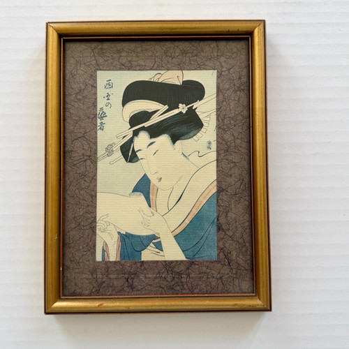 Xilografia utamaro vintage - utamaro,