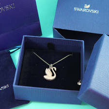 Collana cigno Swarovski tono