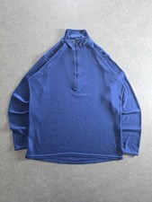 Y2k Vintage Patagonia Capilene Blu Mezza Zip M