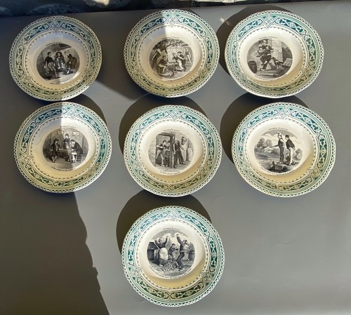 Sette piatti collezione con - piatti, da