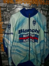 Vintage Cycling Jersey Maglia Ciclismo Bici Bianchi Martini racing '80s