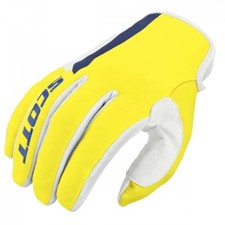 Guanti Scott 350 Dirt Glove in blu-giallo MX MTB DH Offroad Enduro