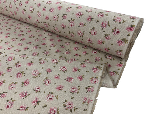 Tenda rosa rosa tessuto shabby