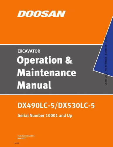 Doosan dx490lc dx530lc 5 - doosan, dx530lc-5