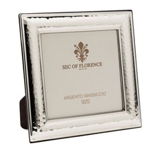 Cornice portafoto in argento sterling 925 massiccio 3,5”x3,5” pollici 7200/9x9 retro legno UK