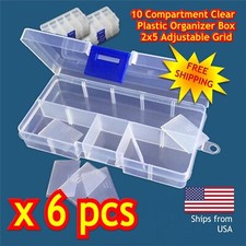 6 pcs - Clear Jewelry Box Bead
