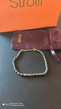 Bracciale acciaio pietre - bracciale,