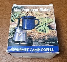 Mini macchina espresso vintage GSI da esterno Gourmet Camp caffettiera moka made in Italy