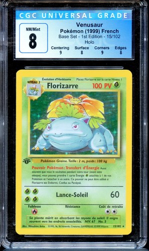 Cgc venusaur 102 1st - 15/102,