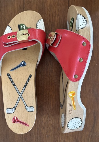 Sandalo zoccolo legno