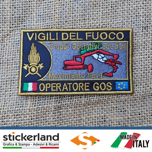 Toppa patch ricamata vigili - toppa,