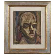 Vinicio Berti, opera unica, olio su tavola, 1946, Autoritratto