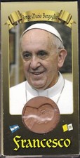 VATICANO 2013 MEDAGLIA PAPA FRANCESCO IN BRONZO IN BLISTER