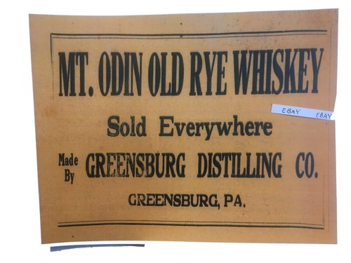 Early odin old rye whiskey - mt.,