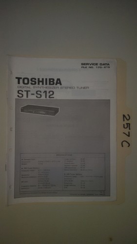 Toshiba s12 manuale - st-s12, di
