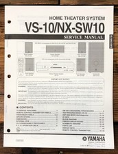 Yamaha VS-10 NX-SW10 Manuale