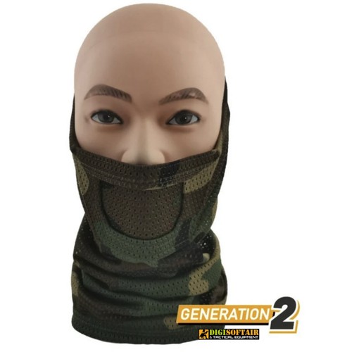 Maschera face warrior wood - maschera,