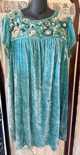 Abito corto babydoll velluto