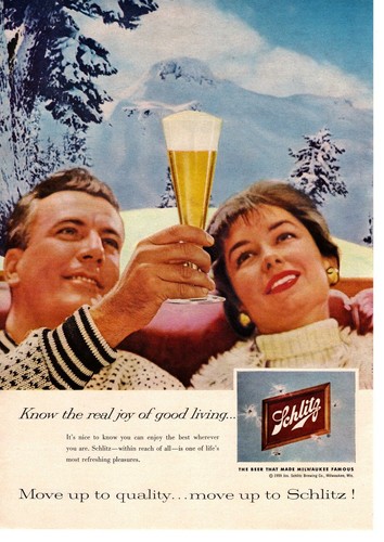 1959 schlitz birra che rese - 1959,