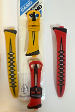 Cinturino Casio originale resina serie casio sport CHR-100 CHR-200 giallo rosso