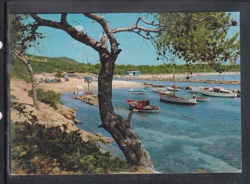 Cartolina porto pino - pino, barche