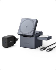 MagGo Caricatore Wireless iPhone Cube 3 in 1 con MagSafe 15W Carica Wireless