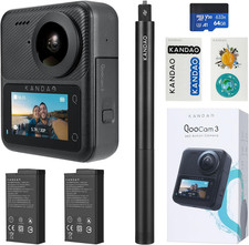 Qoocam 3 Action Camera, Combo
