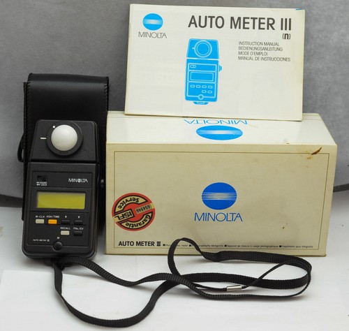 Minolta autometer iii come - autometer,