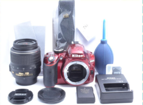 Nikon d3200 red 2mp - d3200, 24.2mp