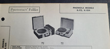 PHONOLA MODELS K-92 & K-104 GIRADISCHI CON AMPLIFICATORE FOTOFATTO