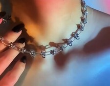 Collana nodi nodo catenina acciaio inox / Necklace stainless steel node knot