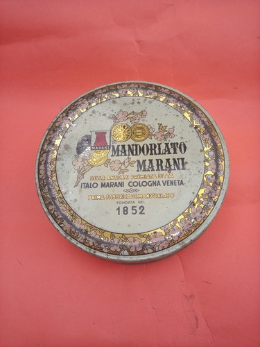 Scatola latta mandorlato - scatola,