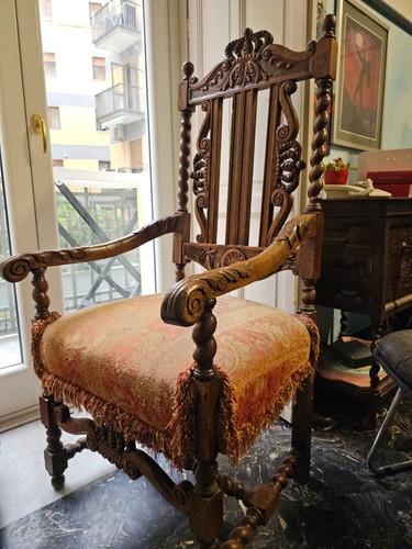 Poltrona epoca legno - poltrona,